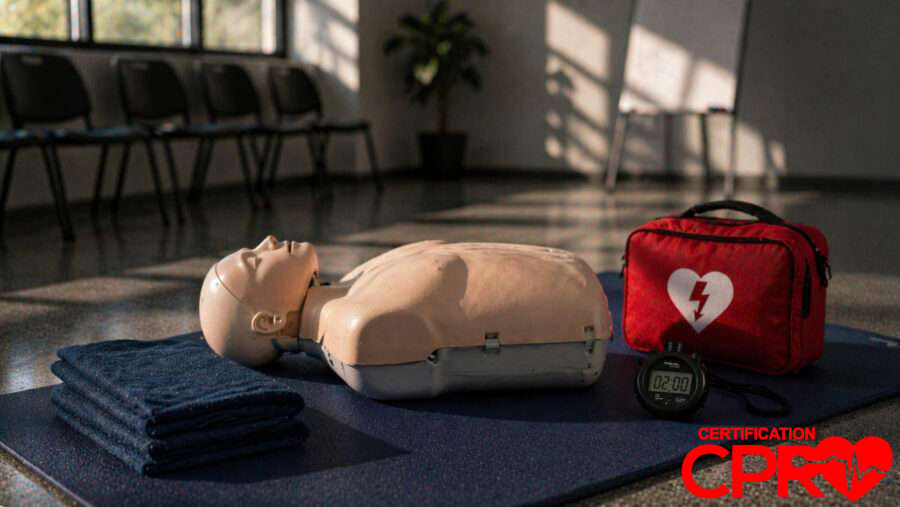 CPR training mannequin for certification in Nashville.