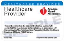 American Heart Association BLS CPR Certification Class